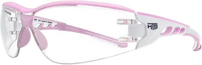 HTS HUNTERSKY Super Flexible Lightweight Anti Fog Wrap-Around U6 Clear Shooting Safety Glasses with ANSI Z87.1 Scratch Resist