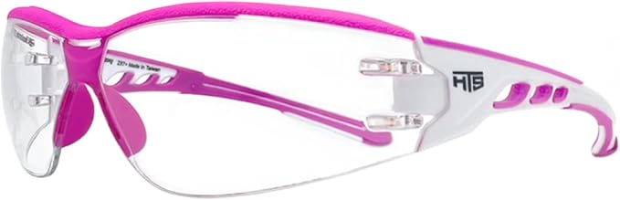 HTS HUNTERSKY Super Flexible Lightweight Anti Fog Wrap-Around U6 Clear Shooting Safety Glasses with ANSI Z87.1 Scratch Resist