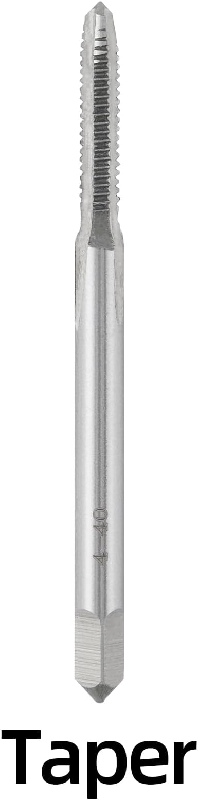 4-40 UNC Hand Tap Right Hand, 4 x 40 Threading Hand Tap 3Pcs