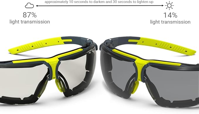 HexArmor VS300 Safety Glasses with Adjustable Side Arms Z87+ for Men and Women