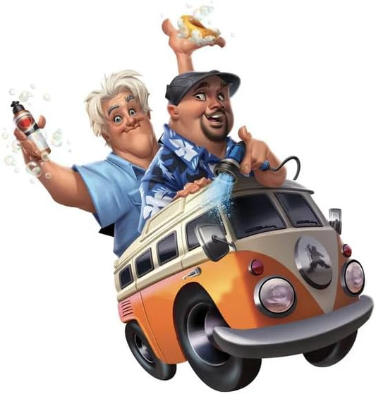 Jay Leno's Garage Gabriel Iglesias “Fluffy Edition” 7-Piece Complete Car Wash & Detailing Kit; Premium Microfiber Towels, Tire Shine, Interior Cleaner & Car Wax Ultimate Auto Care Gift Set