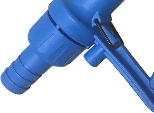 Poly/Plastic Manual Nozzle with Stainless Steel Spout | Built-in ¾” barbed swivel | 19mm Stainless Steel Spout | DEF Nozzle | Water | Antifreeze