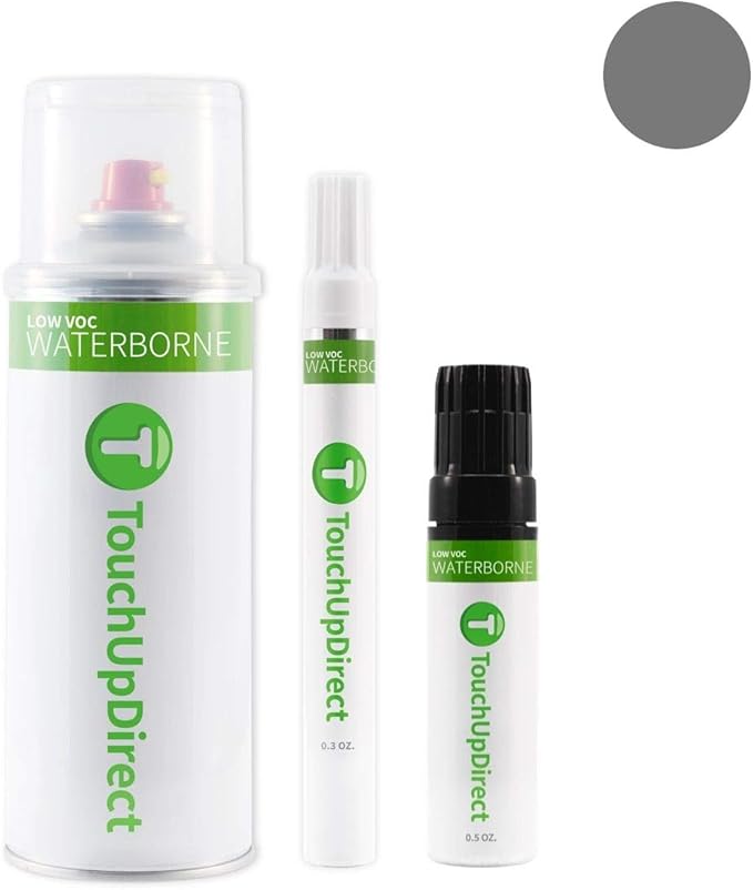 TouchUpDirect UJ Sterling Grey Metallic Compatible with Ford Exact Match Touch Up Paint Aerosol - Essential Kit