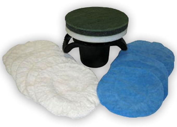 Detail King Gem Orbital Polisher Microfiber & Terry Bonnet Value Package - 15 lb Gem Polisher - 6 Microfiber Bonnets - 6 Terry Bonnets