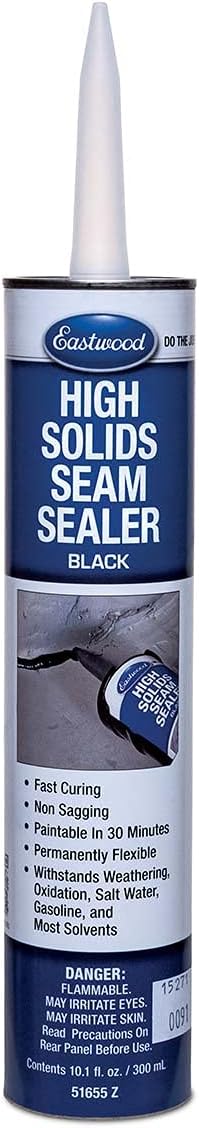 Eastwood Flexible Insulated Waterproof Black Seam Sealer Cartridge Floor Trunk Fender | 1 Pack