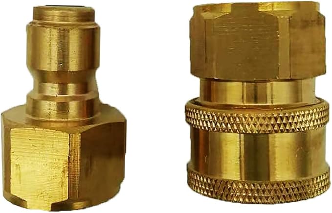 Pressure Washer Adapter Set,M22 Female Thread Fitting, 3/8" Quick Connect kit,5000 PSI