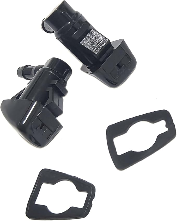 Front Windshield Washer Nozzle Kit fit for 2011-2023 Dodge Durango, 11-23 Jeep Grand Cherokee, 11-14 Dodge Grand Caravan Replaces 68269108AA, 5182367AA, 58148 Wiper Fluid Washer Nozzle Spray Jet