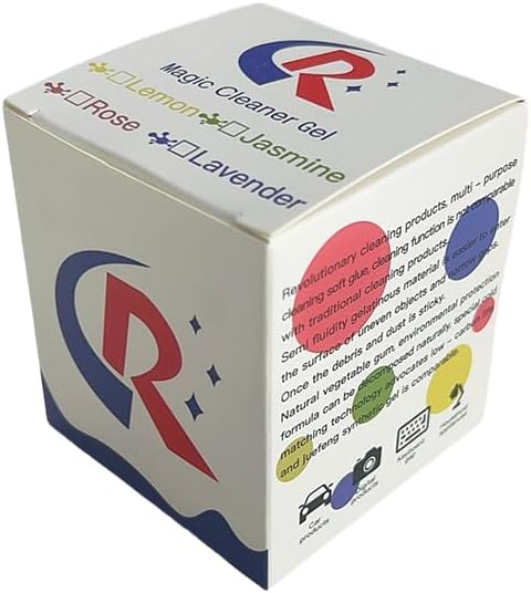 CR CHRWLIN Car Cleaning Gel Putty Car Interior Cleaner Slime Auto Detailing Tools Universal Dust Removal Cleaning Kit for Car Accessories Vents 3C Office Scented 1Pack Jasmine