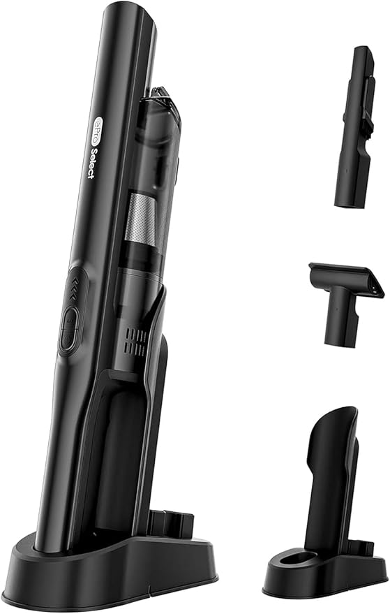 Apical Life Cordless Handheld Vacuum Cleaner, 13000Pa Strong Suction, Mini Vacuum with Charging Dock, 40 Mins Runtime, LED Light, HEPA Filter, One-Click Empty for Car Detailing and Home