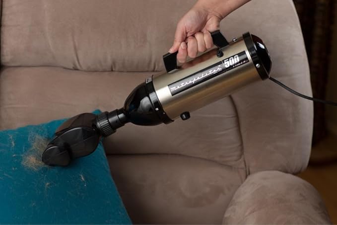 METROVAC Evolution Hand Vacuum - 120V, 504W, Powerful, Lightweight, Dry Pickup for Easy Cleanups in Home, Office, Car - Satin Nickel/Black Finish
