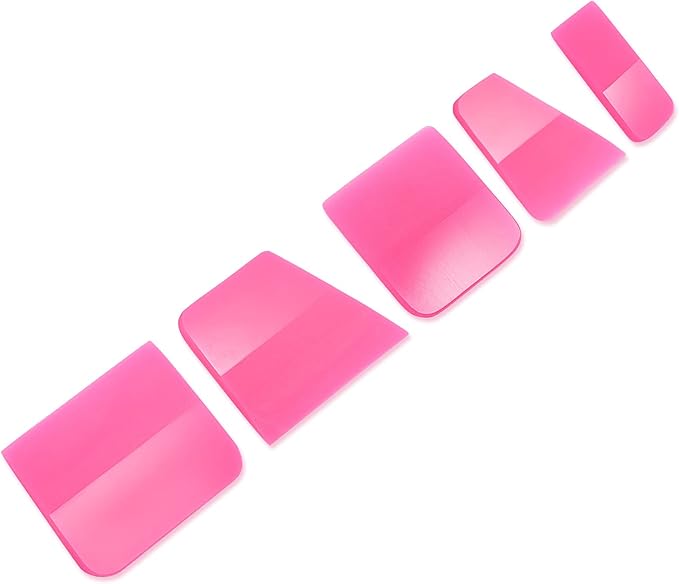 Gomake PPF Squeegee Kit - 5 in 1 Anti-Scratch Soft TPU Squeegee for Vinyl, Small Tint, Paint Protection Film, Vinyl Wrap/Window Tint Tools, Mirror/Window/Household Cleaning