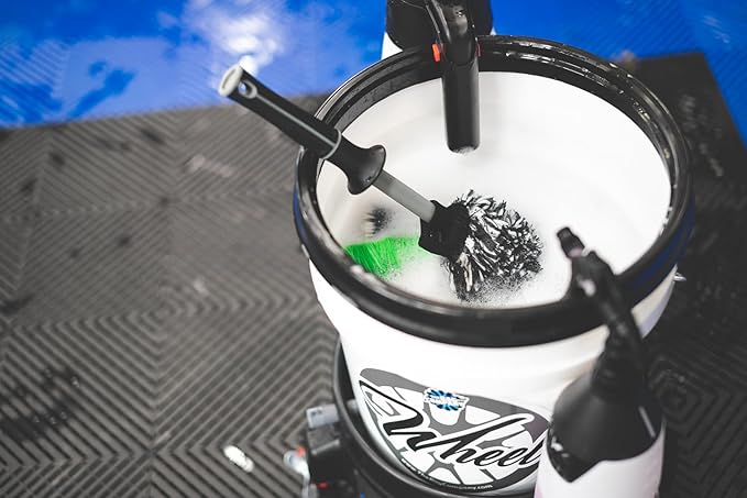 Detail Factory - Wheel Brush Kit with Interchangeable Microfiber Covers - Ultra-Soft Cleaning, Washing and Detailing Wheels, Tires, and Rims - Octane Underglow