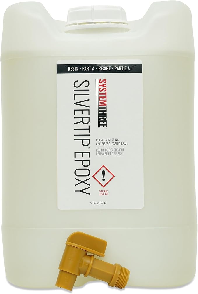 System Three SilverTip Epoxy Resin, Clear, 5 Gallon
