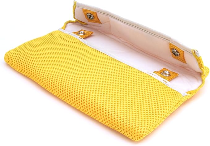 Autofiber Mitt on a Stick Bug Scrubber Microfiber Mesh Cover Refill, Yellow (7 inch x 10 inch)