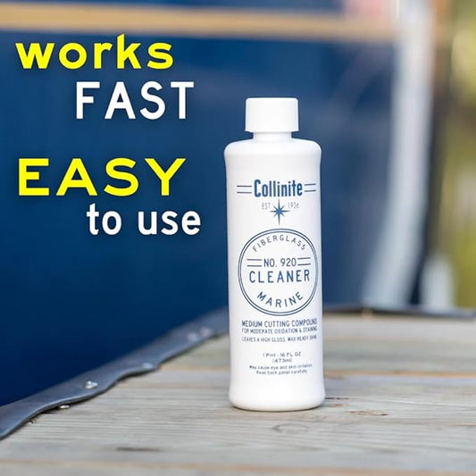 Collinite 920 Fiberglass Cleaner and 885 Paste Wax Combo
