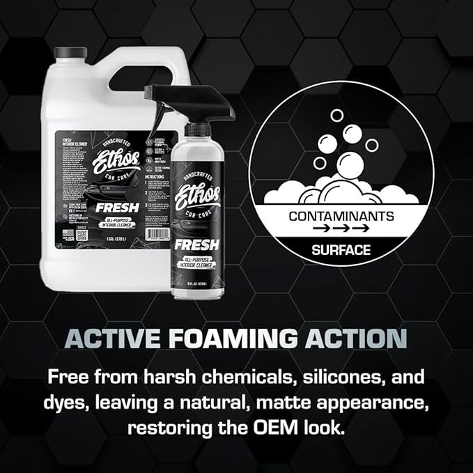 Ethos FRESH - All Purpose Interior Cleaner - Detailing Kit Interior Cleaner - Car Detailing - Car Interior Cleaner for Cars, Trucks, SUVs, Jeeps, Motorcycles, RVs & More - 2 Pack