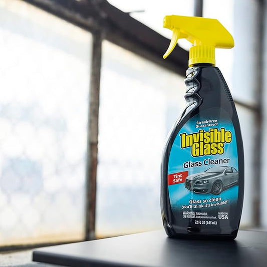 Invisible Glass 92164-4PK Premium Glass Cleaner Spray for Car Windshields and Windows, Automotive and Home Window Cleaner, Streak-Free, Ammonia-Free, Tint-Safe – 22 fl oz (Pack of 4)