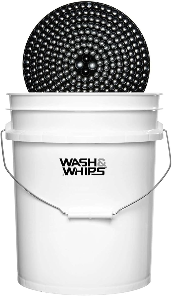 WASH&WHIPS Pit Stop Particle Interceptor for Car Wash - Innovative Interceptor Funnel Technology Separates Abrasive Dirt & Debris from Wash Water, Black 2 (Pack)