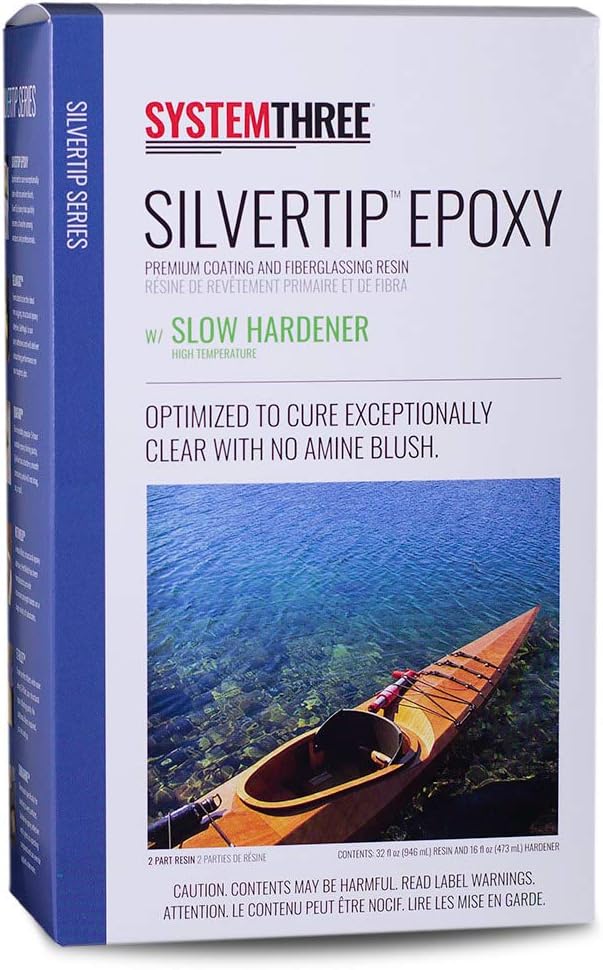 System Three SilverTip Epoxy Resin with Slow Hardener Kit, Clear, 1.5 Qt