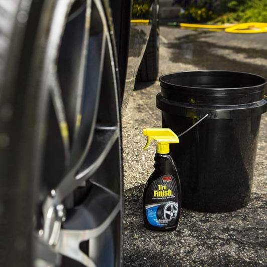 Stoner Car Care 92044 More Shine Tire Finish – Tire Shine Spray for a Deep Matte Black Finish with Long-Lasting Rain-Resistant Protection, Non-Greasy No Sling – 22 fl oz (Pack of 1)