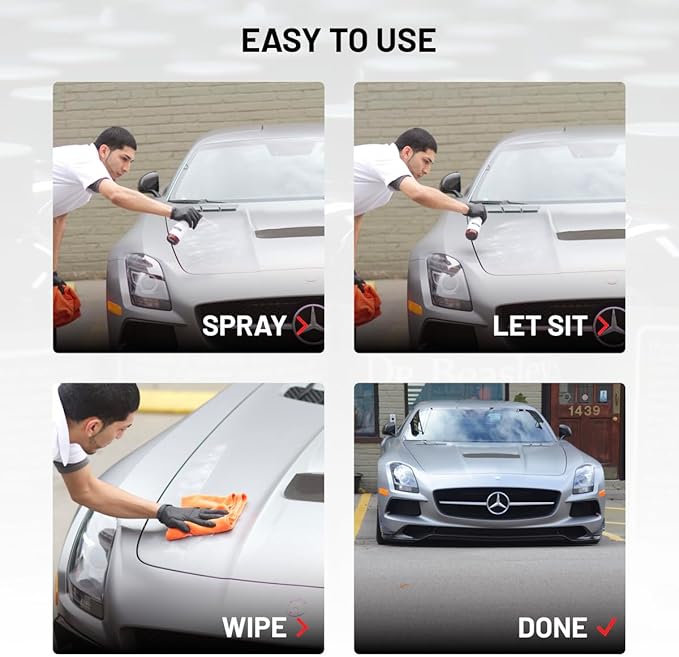 Dr. Beasley's Matte Waterless Wash 1 Gal - No Water Needed, Easily Removes Dirt & Dust, High Lubricity Formula Safe for Surfaces, Made for All Matte Finishes, Vinyl, PPF