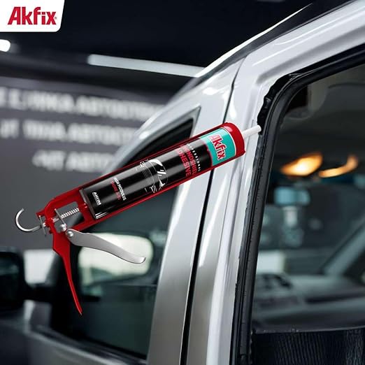 Akfix Urethane Windshield Adhesive Black (1x10.1 fl.oz.) - Fast Curing Car Window Sealant, High Bond Strength Auto Glass Glue | 1 Pack