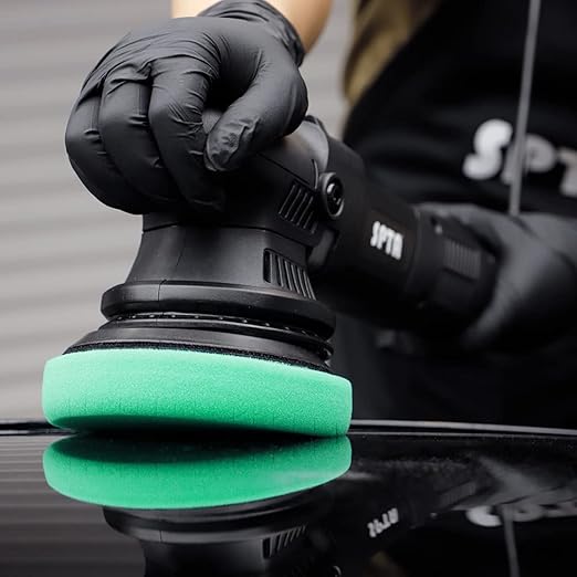 Green T120 Heavy-Cut Foam Polishing Pad, 3Pc 5.5 Inch Buffing Polishing Pads for 125mm Backing Plate Compound Buffing Sponge for Car Buffer Polisher Compounding, Polishing and Waxing -FPTSS5G-3