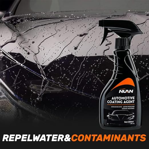 NUAN 300ml Custom Car Coating, Nano Ceramic Coating for Vehicle Paint Protection, Hydrophobic & Gloss Enhancer, Scratch Resistant, Easy Application