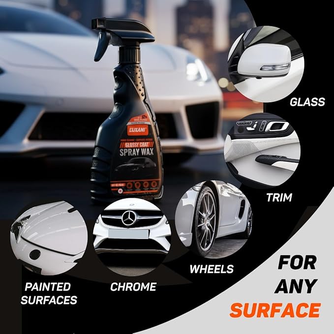 L’UXANI Graphene Ceramic Spray Coating | Advanced Graphene Technology | Professional Hydrophobic Top Coat for Cars, Motorcycles, RVs & Boats | Deep Gloss, Easy Application, Long-Lasting Protection