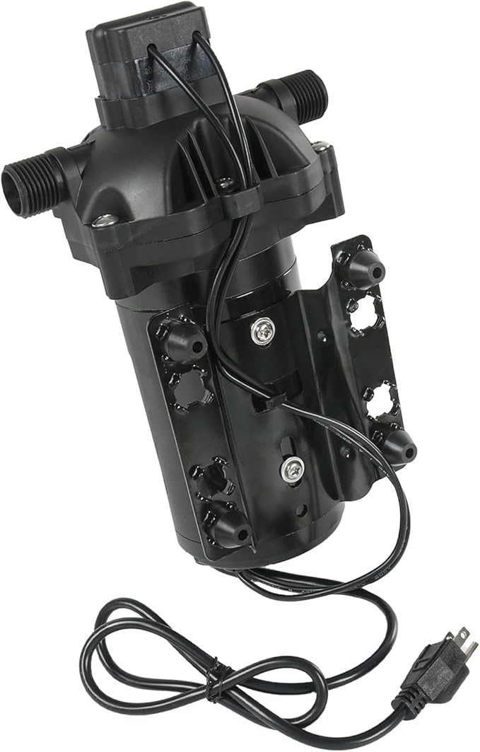 4.0 GPM 115V AC 45 PSI Revolution Water Pump with Pressure Switch Compatible with Camper, RV, Shower, Sprayer