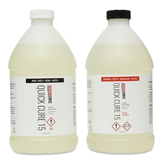 System Three Quick Cure 15 Epoxy Adhesive, 1 Gallon Kit