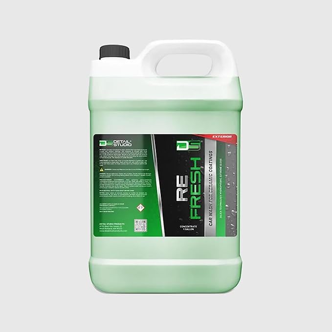 Refresh Ceramic Wash - Advanced Ceramic Detail Spray for Cars - High Gloss, Hydrophobic Protection - Tough on Contaminants, Gentle on Surfaces - Safe for Paint (128, Ounces)