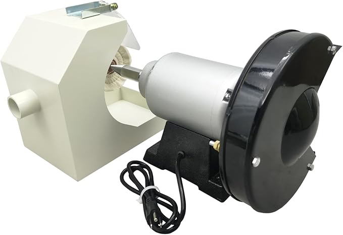 Banfluxion 110V 550W Lab Grinding and Polishing Machine Single-Station Polisher Lathe Buffing Grinder for Jewelry Polishing Casting Denture Polishing 3000rpm 35m/s Linear Speed