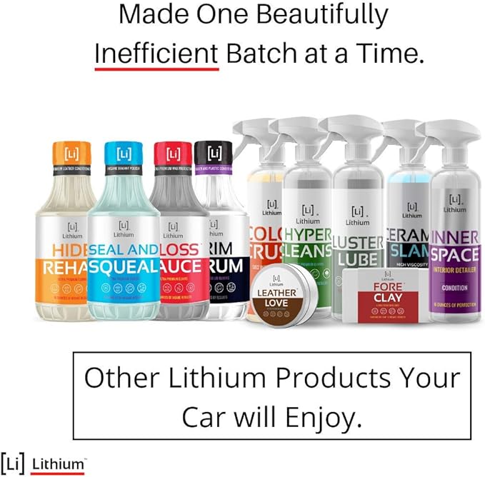 Lithium Inner Space - Interior Detailer, Conditioner, And Protectant. Revives Interiors and Keeps Them Looking New - Natural Appearance, UV Inhibitors, Low Sheen Formula