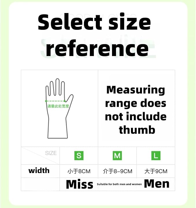 JINGLIKANG 18inch Household Cleaning Rubber Kitchen Dishwashing Waterproof Gloves, Long Durable Anti Slip Work Latex Gloves