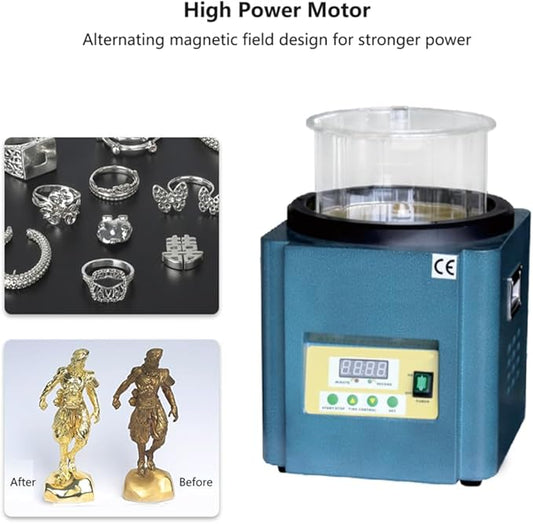 250W Magnetic Polishing Machine for Grinding and Polishing Jewelry Hardware, Voltage 220V