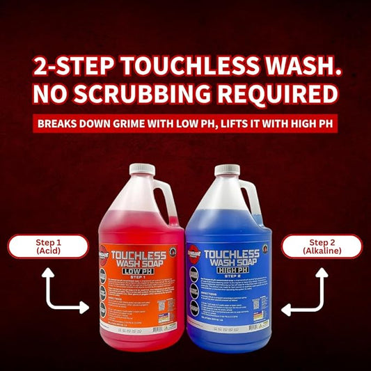 Renegade Products USA - Touchless 2-Step Truck Wash Soap System, Scrub Free Truck Cleaner for Big Rigs