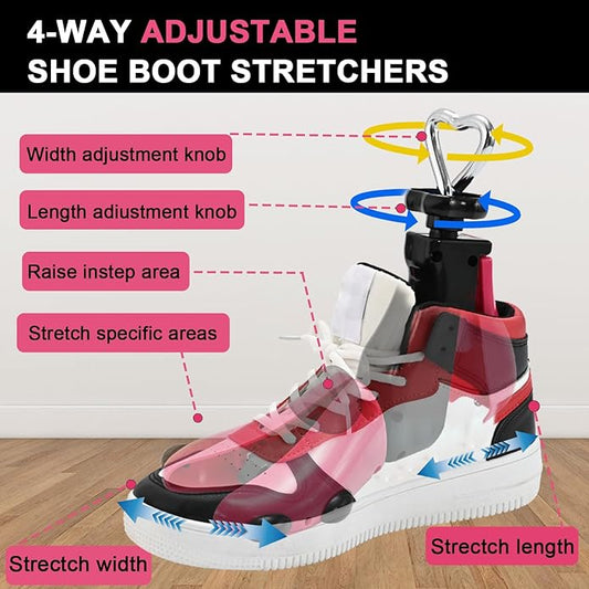 WANNUOQI Shoe Stretcher For Women Men,Boot Stretcher Women Men,Shoe Expander Widener Stretch Length Width