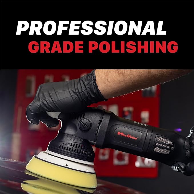 Maxshine M15 Pro Dual Action Polisher | 15mm Throw, 5” Backing Plate, 1000W Motor | Variable Speed, Ergonomic Grip, Low Vibration | Auto, Boat & Marine Detailing Buffer for Paint Correction