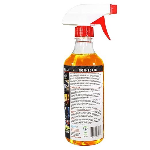 Trick Shot Penetrating Lubricant | Non-Toxic, Eco-Friendly, & USDA BioPreferred | Industrial Strength | Rust Penetrating Oil & Metal Protectant | 16-Ounce Pump Sprayer (12 Pack)