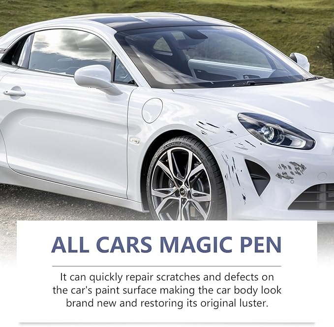 2PCS All Cars Magic Pen, Magic Car Scratch Remover Pen, Car Scratch Repair Pen Set, Simple and Fast, Long-Lasting Durability, Quick Fix for All Car Colors