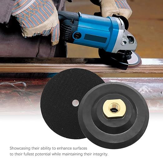 EATAKWARD 11Pcs Diamond Polishing Pads 4 Inch with 1Pc Backer Pad Diamond Concrete Polishing Pads Wet Dry Set 50 100 200 400 800 1500 Grit for Granite Concrete Marble Quartz Polishing 11+1 Pack