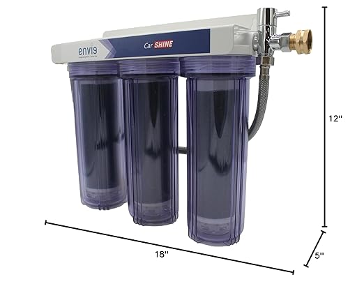 Envig CarShine Sleek Deionization Car Wash System with Bypass Valve and Color Changing DI Resin for Splotless Mobile Detailing (Assembled)