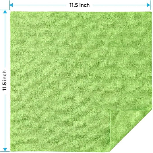 HOMEXCEL Microfiber Cleaning Cloths 20 Pack, Highly Absorbent Microfiber Towels, Lint & Scratch-Free Multi-Color Cleaning Rags for House, Kitchen and Car 11.5 x 11.5 inch