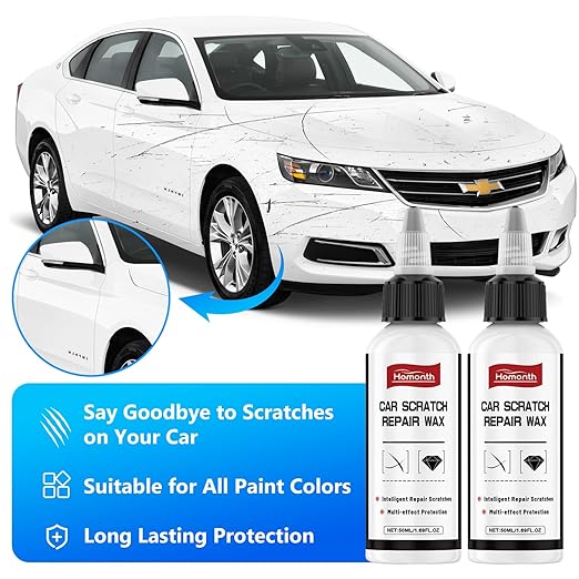 Homonth Car Scratch Remover,Car Paint Scratches Repairing & Polishing Paint Restorer, Multi-Effect Protectio,for All Vehicles, Homonth Car Scratch Repair Wax,2025 Upgrade (2pc)