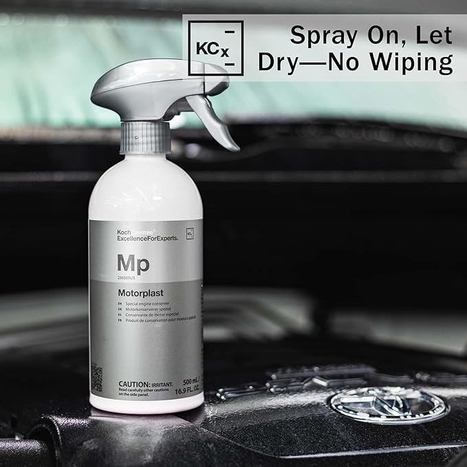 KOCHCHEMIE - Motorplast - Naturally Shiny, Water-Displacing Engine Conserver; Restore Appearance; Elastic Protective Film Protects Power Units from Corrosion & Environmental Factors (500 milliliters)