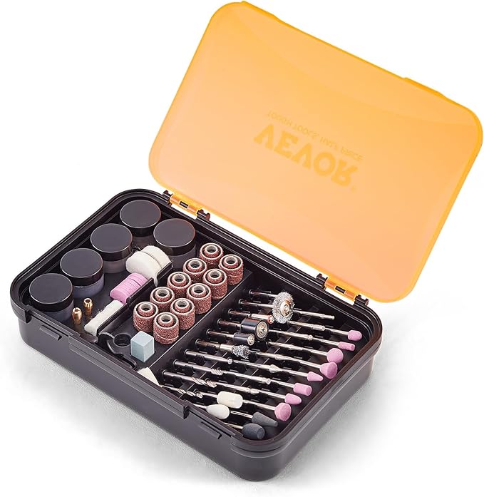VEVOR Rotary Tool Accessories Kit 357PCS, 1/8" Diameter Shank Power Rotary Tool Accessories Set, Universal Fitment Electric Tool Accessories for Carving, Sanding, Cutting, Drilling, Cleaning, Grinding