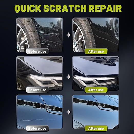 Upgraded Car Scratch Remover Kit, Scratch Remover for Vehicles & Cars, Car Paint Scratch Repair, Polishing & Rubbing Compound Paint Restorer with Applicator Pad, add Gloss & Shine 9.2OZ