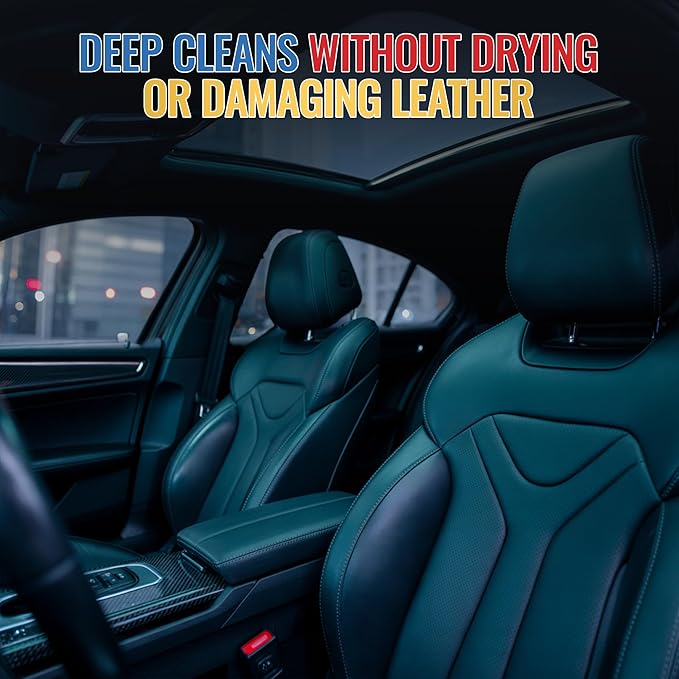 Automotive CPR Heavy Duty Leather Cleaner 16 oz – Deep Cleaning Spray for Natural & Synthetic Leather Seats, Panels, and Trim – Non-Greasy, Residue-Free Formula for Fast Interior Detailing