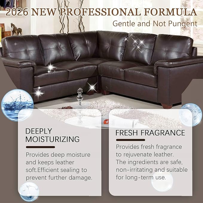 Jughozu Leather Repair Kit for Furniture, Car Seats, Jacket, 2026 New Vinyl Repair Kit with Easy Instructions to Match Any Color. Fix Tears, Scratches, Holes & Peeling on Genuine, Faux, Bonded.